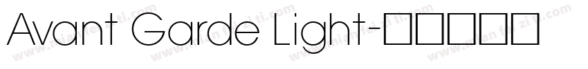Avant Garde Light字体转换